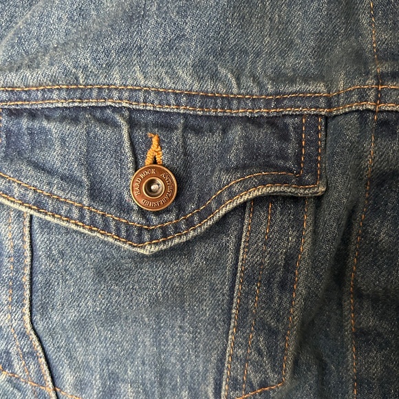 Hard Rock Cafe Las Vegas Denim Jean Jacket Size Large - Picture 5 of 6